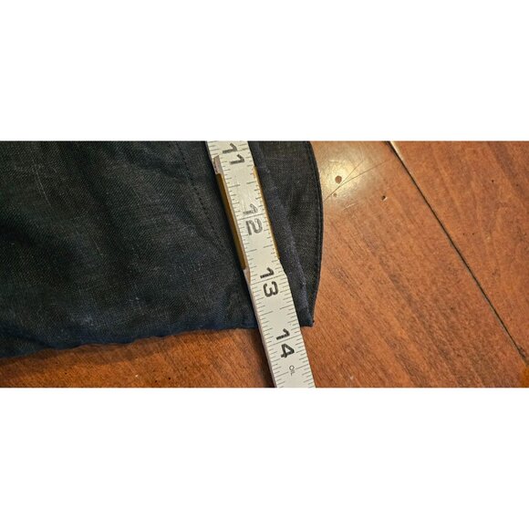 H & M Linen Top Size Small Black Stretchy back - Picture 6 of 8